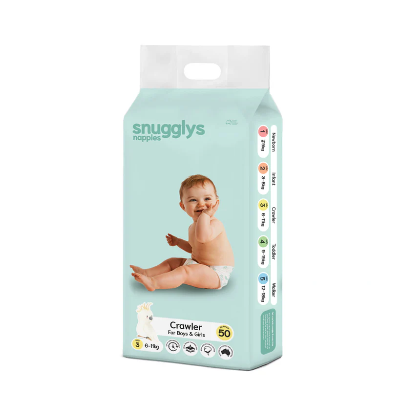 Snugglys Nappies - Crawler - Size 3 (6-11kg)