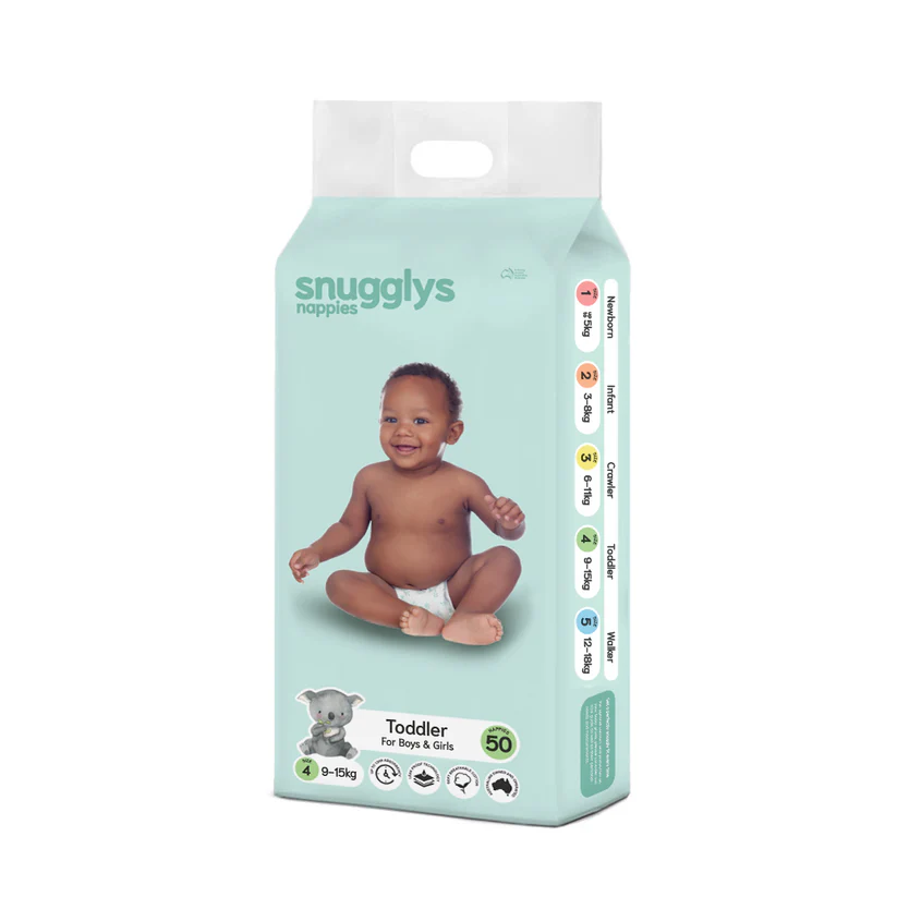 Snugglys Nappies - Toddler - Size 4 (9-15kg)