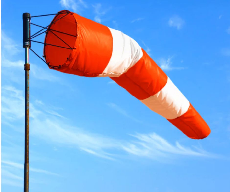 Airport Windsock Kit- Heavy Duty Windsock and Frame 1