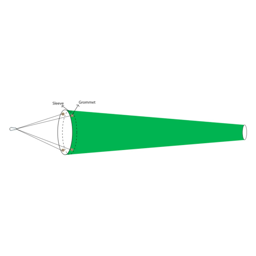 Beach Warning Flag Lightweight Windsocks 1