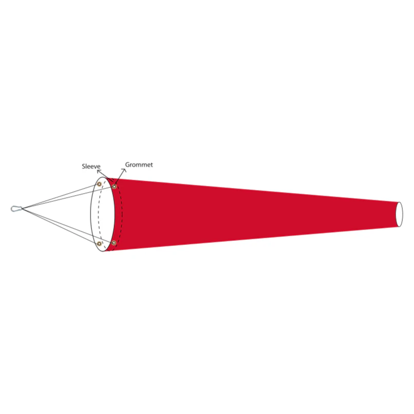 Beach Warning Flag Lightweight Windsocks 2